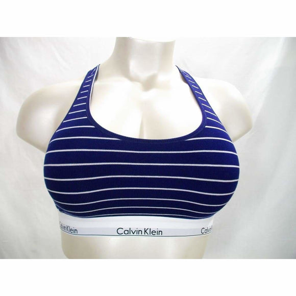 Calvin Klein QF4118 Modern Cotton Ribbed Striped Bralette XS