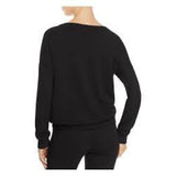 Calvin Klein QS5730 Pure Knits Long Sleeve Lounge Top SMALL Black NWT - Better Bath and Beauty