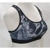 Champion B0971 Wire Free Sports Bra LARGE Black & White Abstract Print - Better Bath and Beauty