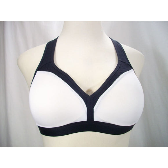 Champion B9373 Molded Cup Wire Free Sports Bra SMALL White & Black NWT - Better Bath and Beauty