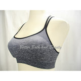 Champion C9 N9620 Strappy Back Wire Free Sports Bra XS X-SMALL Gray & Black NWT - Better Bath and Beauty