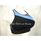 Champion C9 N9683 Asymetrical Longline Wire Free Sports Bra SMALL Blue & Black NWT - Better Bath and Beauty