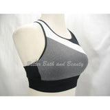 Champion C9 N9683 Asymetrical Longline Wire Free Sports Bra SMALL Gray White NWT - Better Bath and Beauty