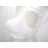 Champion N9169 9169 Wire Free Racerback Sports Bra Size LARGE White - Better Bath and Beauty