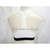 Champion N9678 Power Core Compression Wire Free Padded Racerback Bra MEDIUM White & Black - Better Bath and Beauty