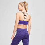 Champion N9753 Seamless Strappy Cami Sports Bra X-SMALL Violet NWT - Better Bath and Beauty