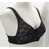 Claudio Nucci Semi Sheer Lace Divided Cup Underwire Bra 36B Black - Better Bath and Beauty