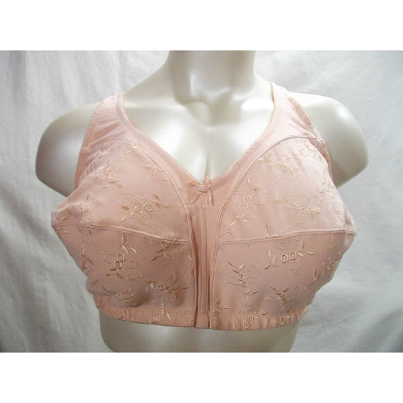 Comfort Choice 27-0189-4 Embroidered Wire Free Bra 54C Pink