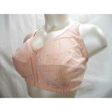 Comfort Choice 27-0189-4 Embroidered Wire Free Bra 54C Pink - Better Bath and Beauty