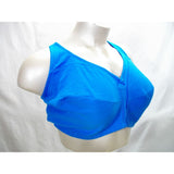 Comfort Choice 27-0565-5 100% Cotton Wire Free Bra 54C Blue - Better Bath and Beauty