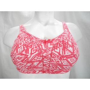 Comfort Choice 27-0576-2 100% Cotton Wire Free Bra 38D Pink & White - Better Bath and Beauty