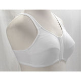 Comfort Choice 27-1096-0 100% Cotton Front Close Wire Free Bra 38B White - Better Bath and Beauty