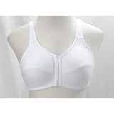 Comfort Choice 27-1096-0 100% Cotton Front Close Wire Free Bra 38B White - Better Bath and Beauty