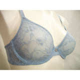 DKNY 451238 Signature Lace Unpadded Underwire Bra 32B Laguna Blue NWT - Better Bath and Beauty