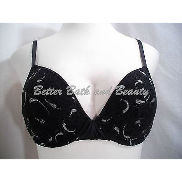 DKNY 453105 Lace Love Story Lined Demi Underwire Bra 32D Black - Better Bath and Beauty