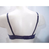 DKNY 453171 Mirage Molded Semi Sheer Lace Demi Bra 34A Navy Blue NWOT - Better Bath and Beauty