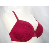 DKNY DK2006 Sheer Lace Lightweight Push Up Underwire Bra 36B Cranberry NWT - Better Bath and Beauty
