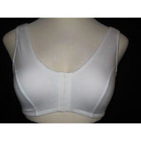 Dr. Rey's Shapewear 90% Cotton Front Close Wire Free Bra 3X White - Better Bath and Beauty