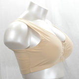 Dream Products 81449 95% Cotton Wire Free Front Snap Close Sleep Bra LARGE 38-40 - Better Bath and Beauty