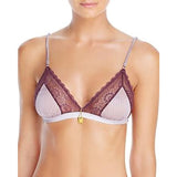 Elle Macpherson Intimates Breeze Triangle Soft Cup Bralette SMALL Purple Dust Dot - Better Bath and Beauty