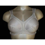 Exquisite Form 2558 Jacquard Satin Divided Cup Wire Free Bra 38D White NWOT - Better Bath and Beauty