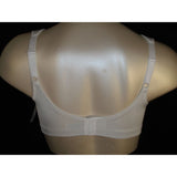 Exquisite Form 2558 Jacquard Satin Divided Cup Wire Free Bra 42B White NWOT - Better Bath and Beauty