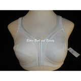 Exquisite Form 2563 Fully Front Close M-Frame Wire Free Bra 38B White NWOT - Better Bath and Beauty
