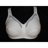Exquisite Form 531 Cotton Front Close Wire Free Bra 38D White NWOT - Better Bath and Beauty