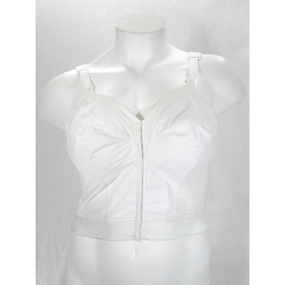 Exquisite Form 7530 Long Line Front Close Posture Bra 34B White NEW WITHOUT TAGS - Better Bath and Beauty