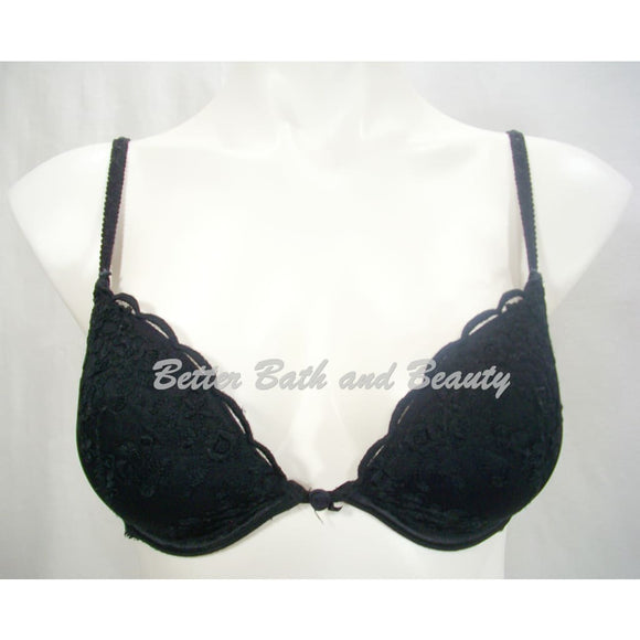 Felina 15344 Embroidered Lace Covered Push Up Underwire Bra 32C Black - Better Bath and Beauty