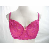 Felina 5894 Harlow Sheer Lace Full Busted Demi Underwire Bra 34C Wild Aster - Better Bath and Beauty