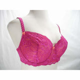 Felina 5894 Harlow Sheer Lace Full Busted Demi Underwire Bra 34D Wild Aster - Better Bath and Beauty