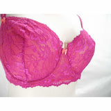 Felina 5894 Harlow Sheer Lace Full Busted Demi Underwire Bra 34DD Wild Aster - Better Bath and Beauty