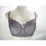 Felina 5894 Harlow Sheer Lace Full Busted Demi Underwire Bra 34DDD Excalibur Gray - Better Bath and Beauty