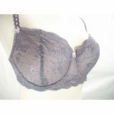 Felina 5894 Harlow Sheer Lace Full Busted Demi Underwire Bra 34DDD Excalibur Gray - Better Bath and Beauty