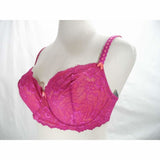 Felina 5894 Harlow Sheer Lace Full Busted Demi Underwire Bra 36C Wild Aster - Better Bath and Beauty