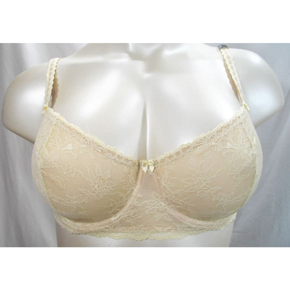 Felina 5894 Harlow Sheer Lace Full Busted Demi Underwire Bra 38D Nude NWT - Better Bath and Beauty
