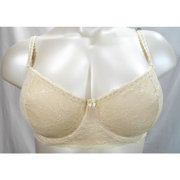 Felina 5894 Harlow Sheer Lace Full Busted Demi Underwire Bra 40C Nude NWT - Better Bath and Beauty