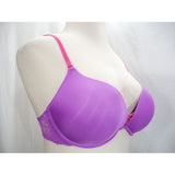 Fredericks of Hollywood 4250 Deep Plunge Push Up Underwire Bra 34DD Purple & Pink - Better Bath and Beauty