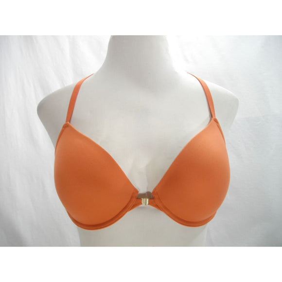 Gilligan O'Malley Front Close Everyday Lace Racerback UW Bra 34D Sunset Orange - Better Bath and Beauty