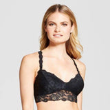 Gilligan & O'Malley Lace Pullover Nursing Wire Free Bralette MEDIUM Black - Better Bath and Beauty