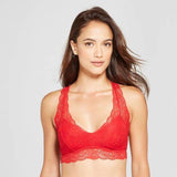 Gilligan & O'Malley Lace Pullover Racerback Bralette XS X-SMALL Red Pop NWT - Better Bath and Beauty