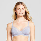 Gilligan & O'Malley Modal Lace Trim Bralette Size XS X-SMALL Misty Blue - Better Bath and Beauty