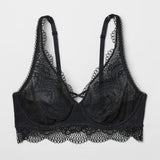 Gilligan & OMalley Semi Sheer Lace Underwire Bralette Size SMALL Black NWT - Better Bath and Beauty