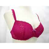 Gilligan & O'Malley Semi Sheer Lace Unlined Underwire Balconette 36C Raspberry Pink NWT - Better Bath and Beauty