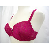 Gilligan & O'Malley Semi Sheer Lace Unlined Underwire Balconette 36C Raspberry Pink NWT - Better Bath and Beauty