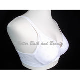 Hanes G260 HU08 HP08 Wire Free Soft Cup Bra LARGE White Dot NWT - Better Bath and Beauty