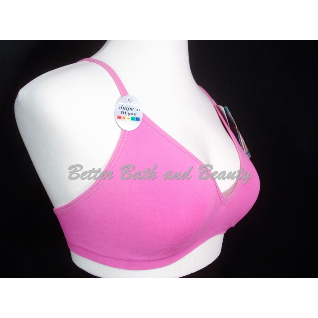 010X06 Hanes G262 Barely There Wire Free Soft Cup Bra LG Bright Pink