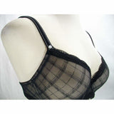 Jezebel 10027 Marni Diamond Mesh Unlined UW Bra 36D Black - Better Bath and Beauty