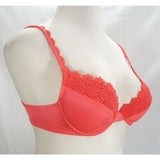 La Senza Padded Embroidered Lace Demi Cup Underwire Bra 38B Orange - Better Bath and Beauty